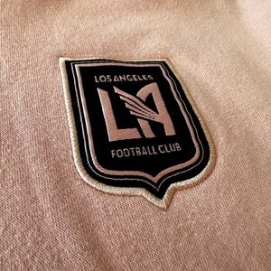 ADIDAS AUTHENTIC LAFC SEASON 2022 PINK HOODIE.  GENTLY WORN / RARE VINTAGE